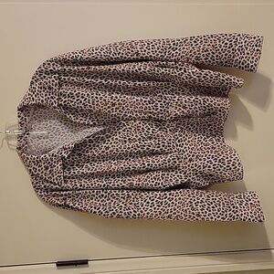 NORMA KAMALI Ladies Leopard Print Blouse Size XS/34